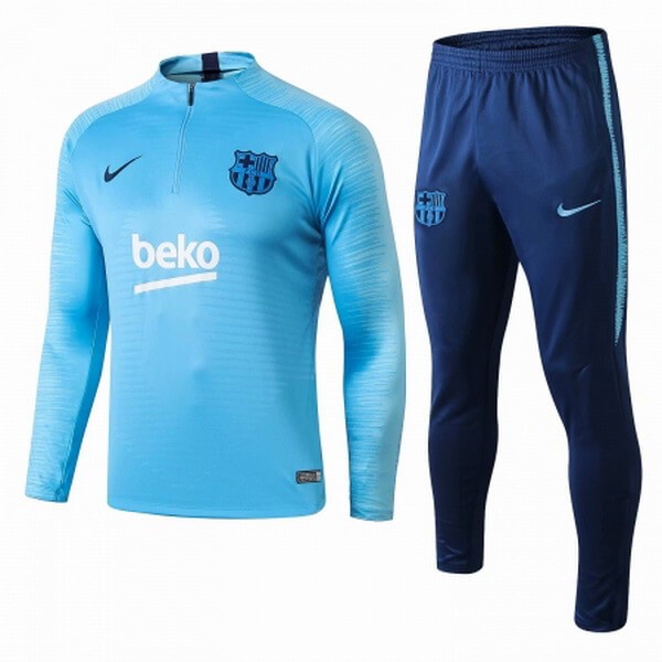 Survetement Football Barcelone 2018-19 Bleu Clair